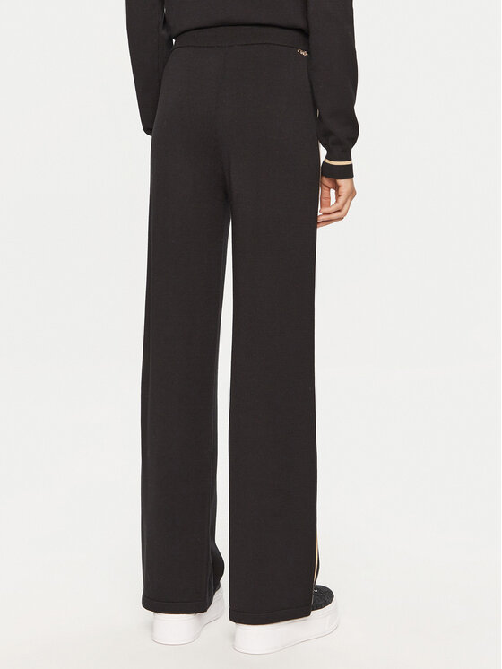 Liu Jo Sport Liu Jo Sport Pantaloni di tessuto TF4315 MS63L Nero Regular Fit