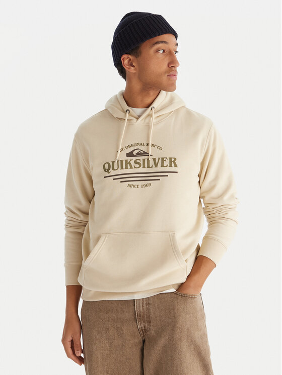 Quiksilver Quiksilver Mikina Screen Fleece Classic EQYFT05137 Béžová Regular Fit