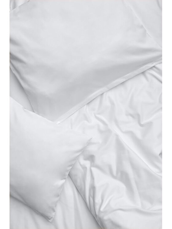 White pocket White pocket Komplet pościeli satynowa Biały