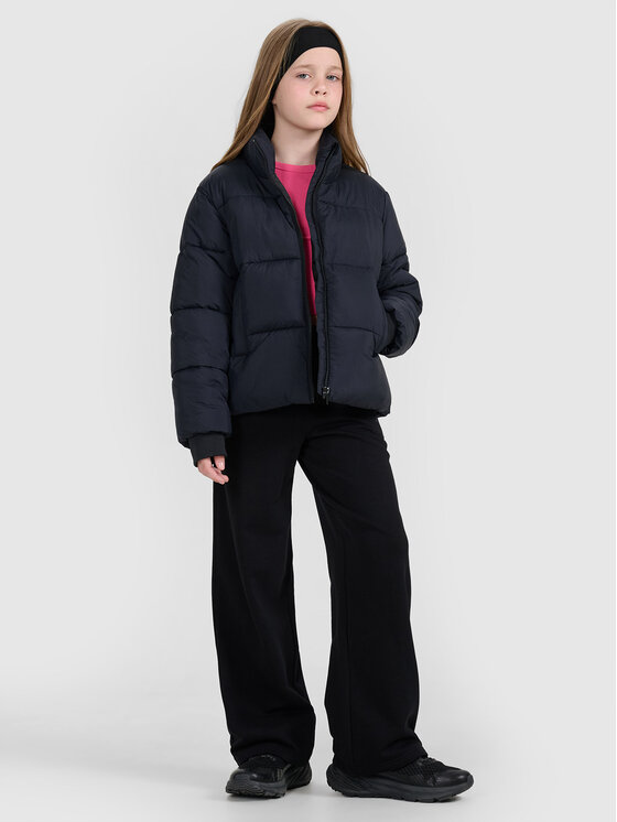 4F 4F Kurtka puchowa OUTERWEAR Czarny Regular Fit