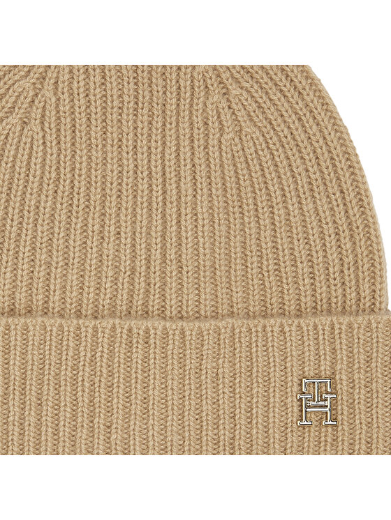 Tommy Hilfiger Tommy Hilfiger Kepurė Cashmere Chic Beanie AW0AW15321 Smėlio