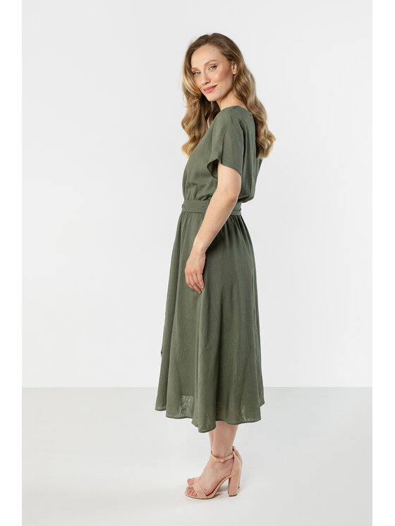 Awama Awama Sukienka letnia A770 Khaki