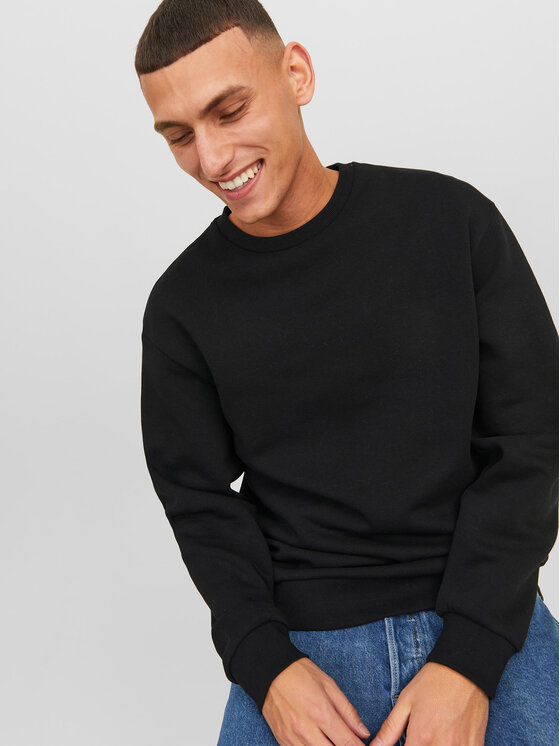 Jack & Jones Jack & Jones Pulóver Bradley 12249341 Fekete Relaxed Fit