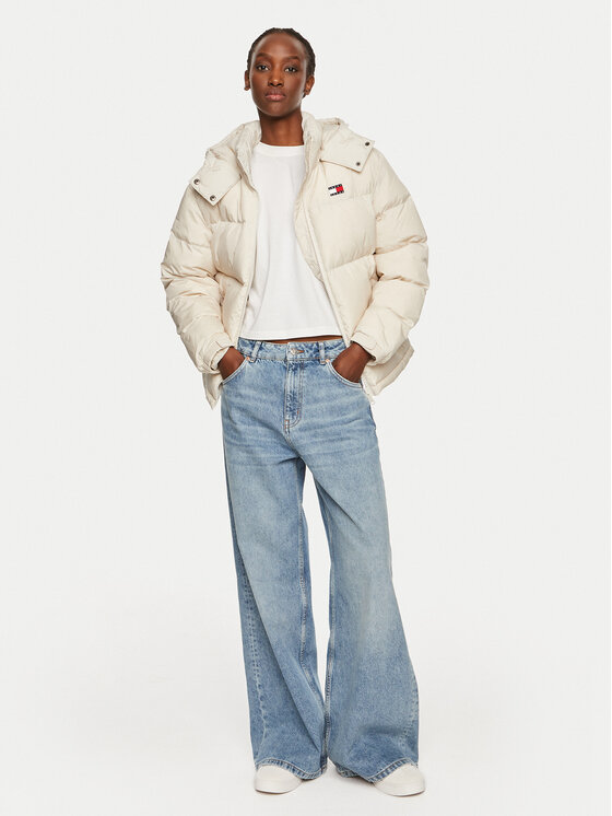 Tommy Jeans Tommy Jeans Пухено яке Alaska DW0DW18610 Бежов Regular Fit