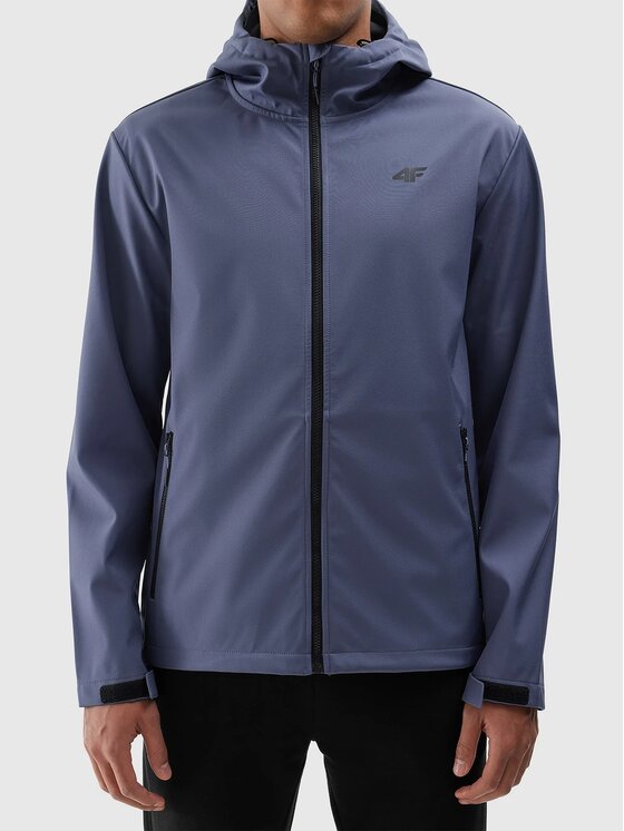 4F 4F Giacca softshell 4FWSS24 TSOFM234 32S DENIM L Blu Regular Fit