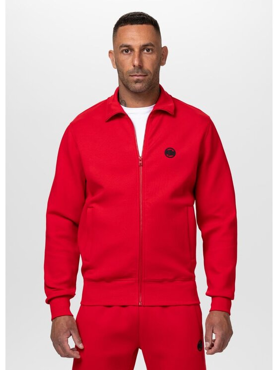 PITBULL PITBULL Bluza CHARGER SMALL LOGO Czerwony Regular Fit