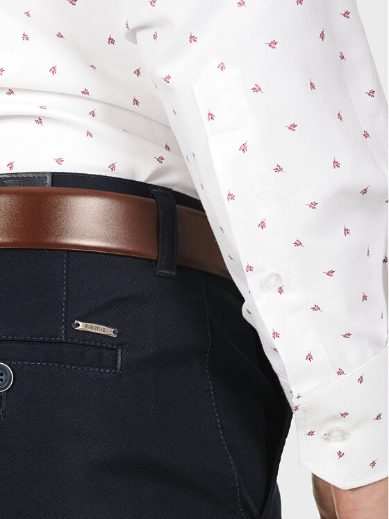 Evenemen Evenemen Koszula STAMPA K76558 Biały Slim Fit