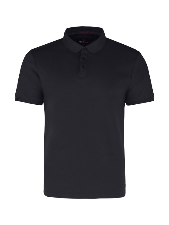 Volcano Volcano Polo O-VOLVI Granatowy Regular Fit