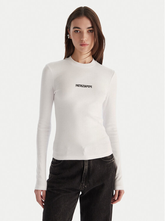 Patrizia Pepe Patrizia Pepe Halenka 2M4512/J355-W103 Bílá Regular Fit