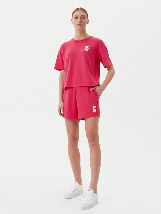 Fila Fila Sportske kratke hlače Lisakovsk FAW1047 Ružičasta Loose Fit