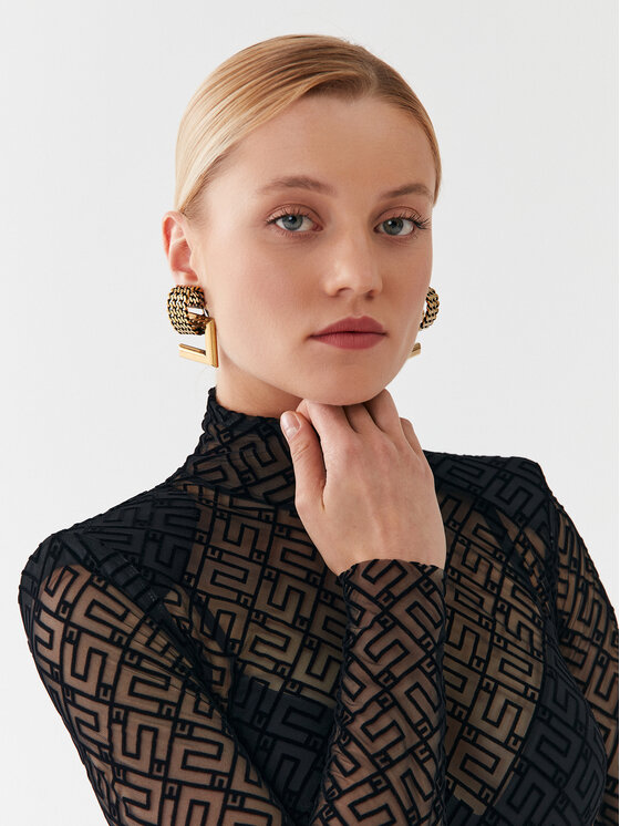 Elisabetta Franchi Elisabetta Franchi Боди BO-006-36E2-V260 Черен Slim Fit