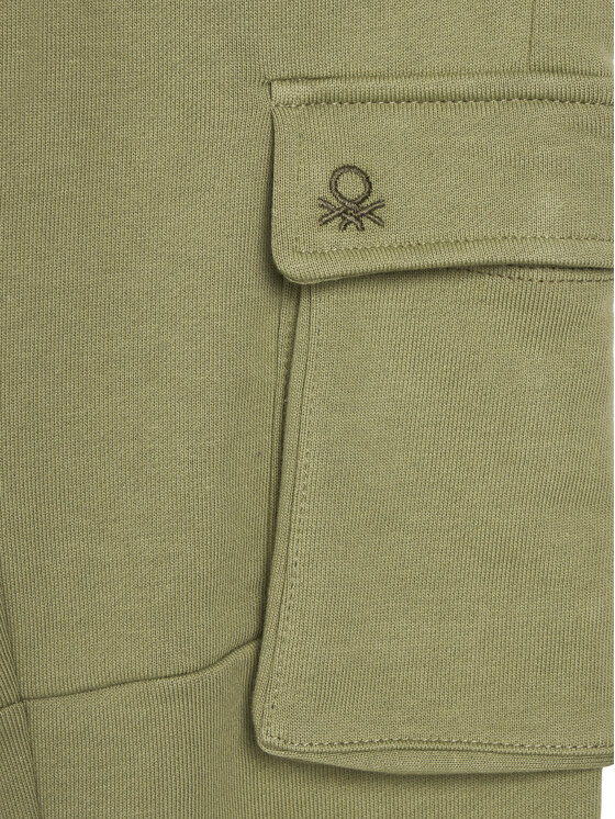 United Colors Of Benetton United Colors Of Benetton Teplákové kalhoty 3UNICF066 Zelená Regular Fit