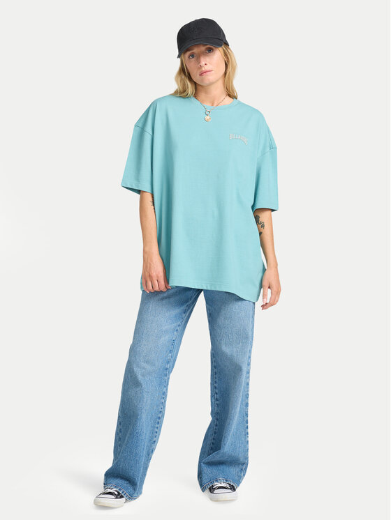 Billabong Billabong T-krekls Reach For Sunshine EBJZT00478 Tirkīzs Loose Fit