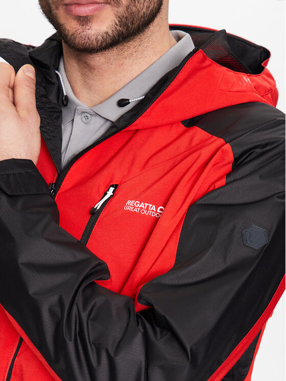 Regatta Regatta Regenjacke Highton Stretch II RMW357 Rot Regular Fit