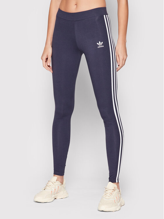 adidas Leggings 3 Stripes HD2347 Blu scuro Slim Fit • Modivo.it