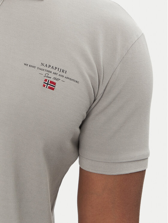 Napapijri Napapijri Poloshirt Elbas NP0A4GDL Grau Regular Fit