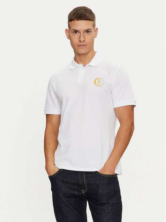 Just Cavalli Just Cavalli Polo majica 76OAGG19 Bela Regular Fit