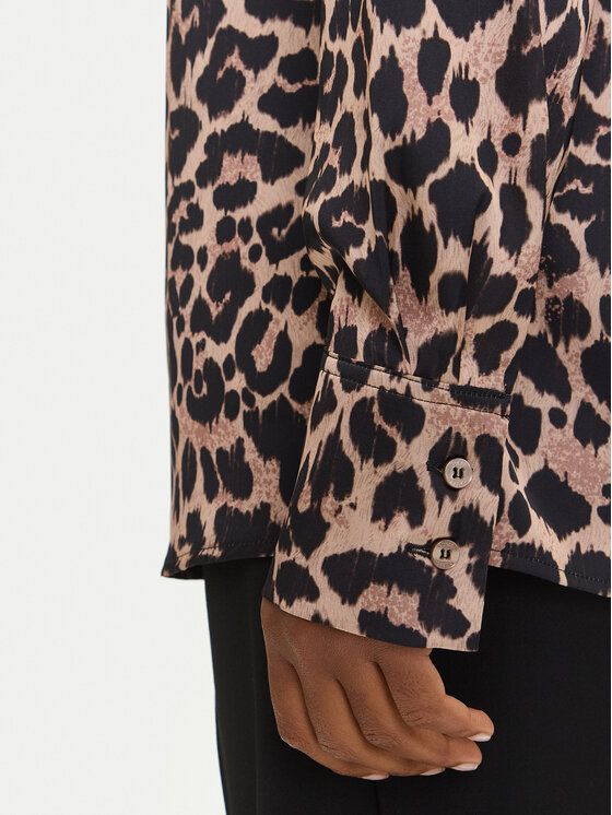 Guess Guess Srajca W5YH03 WF1T2 Rjava Regular Fit