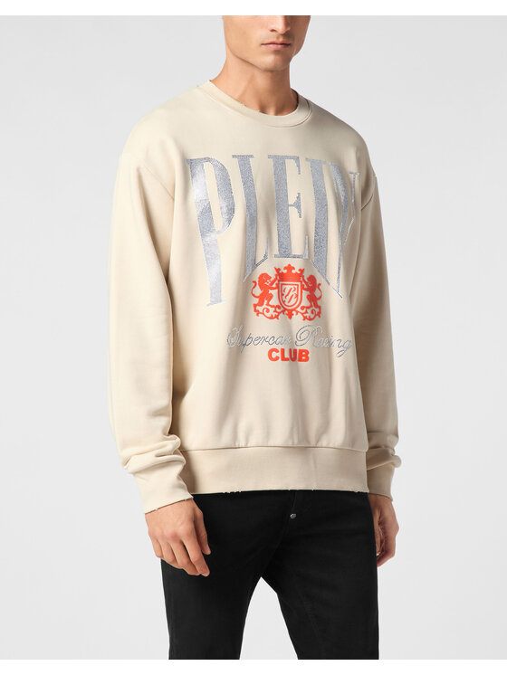 PHILIPP PLEIN PHILIPP PLEIN Bluza 22623 Beżowy Regular Fit