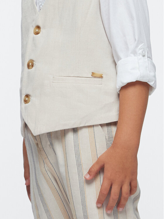 Mayoral Mayoral Gilet 3359 Beige Regular Fit