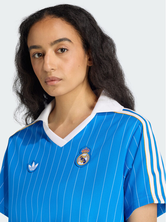 adidas adidas Sukienka codzienna Originals Real Madrid Błękitny Regular Fit