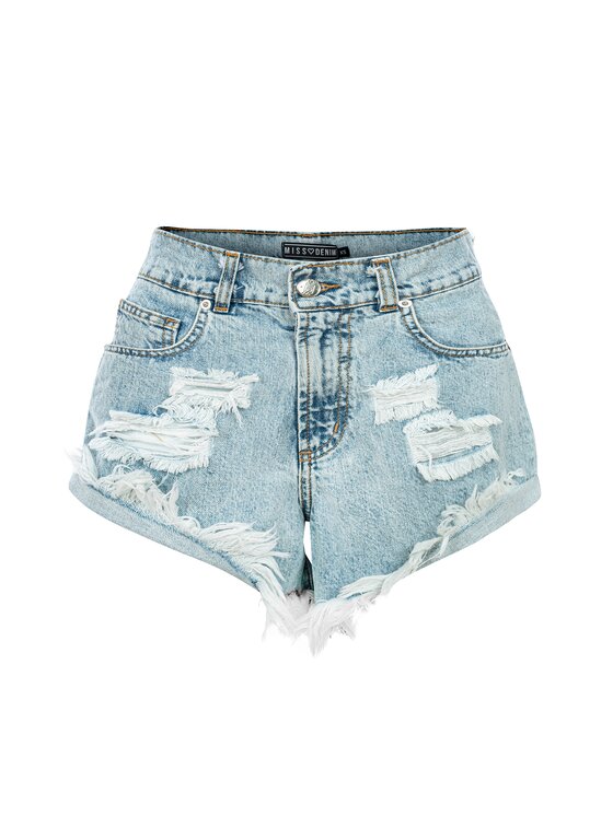 MissDenim MissDenim Szorty jeansowe Boyfriend Niebieski Boyfriend Fit