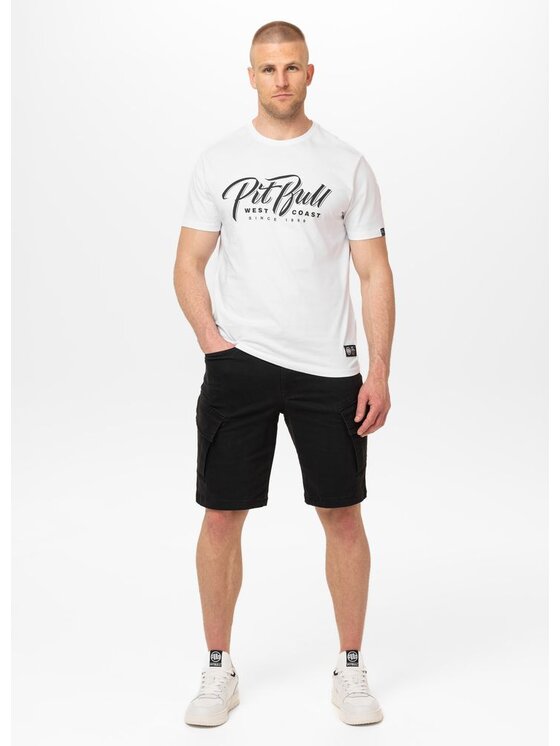PITBULL PITBULL Szorty materiałowe SCOTT Czarny Regular Fit