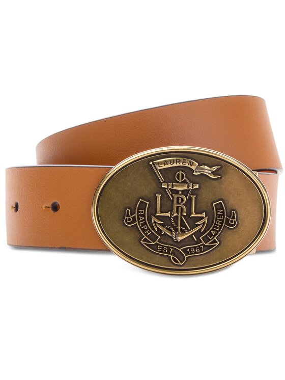 Lauren Ralph Lauren Ceinture femme Huntley 412710976002 Xs Marron Modivo