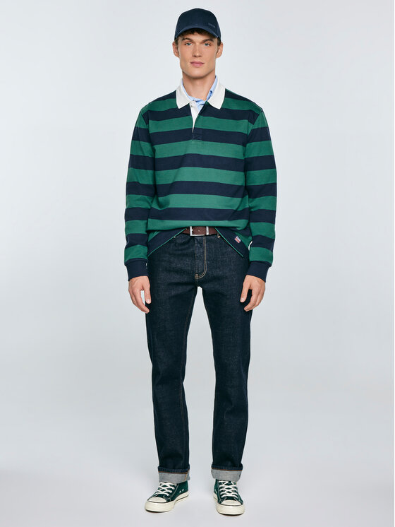 BIG STAR BIG STAR Polo MIKER Granatowy Basic Fit