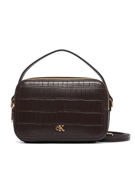 Calvin Klein Calvin Klein Kabelka Ck Croc Camera Bag LV04F3905G Tmavě hnědá