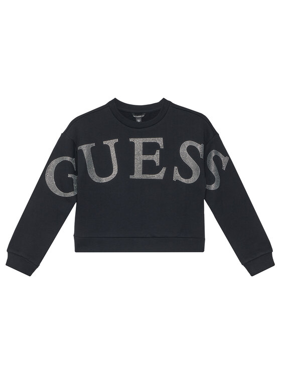 Guess Guess Mikina J6RQ10 KAD74 Černá Regular Fit