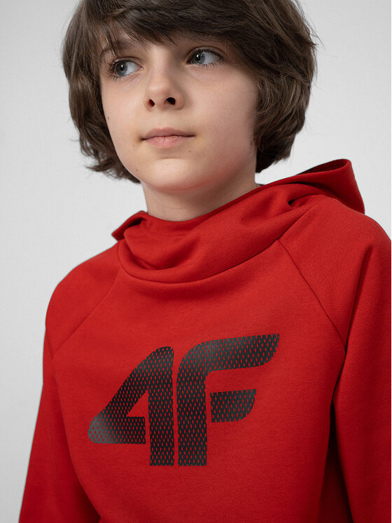 4F 4F Felpa 4FJSS23TSWSM220 Rosso Regular Fit