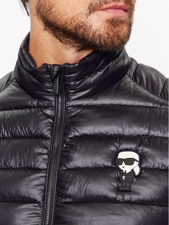 KARL LAGERFELD KARL LAGERFELD Prechodná bunda Blouson 505022 500590 Čierna Regular Fit