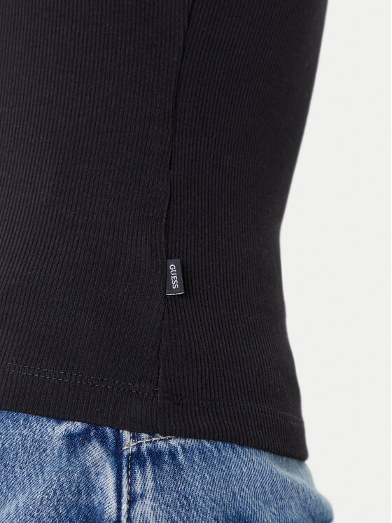 Guess Jeans Guess Jeans Top W5YP35 KA0H1 Čierna Regular Fit