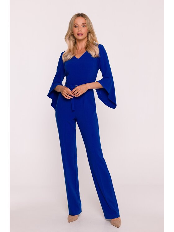 Stylove Stylove Kombinezon S416 Niebieski A-Line Fit