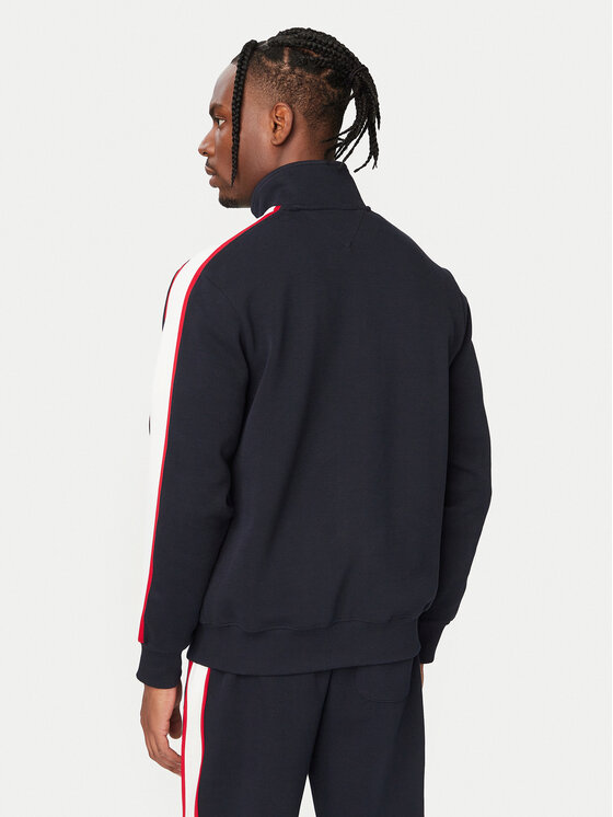 Tommy Hilfiger Tommy Hilfiger Majica dugih rukava Pique H Badge MW0MW44957 Tamnoplava Regular Fit