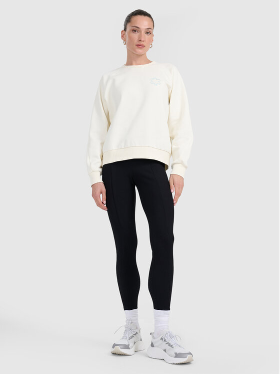 4F 4F Legginsy APRES SKI Czarny Slim Fit