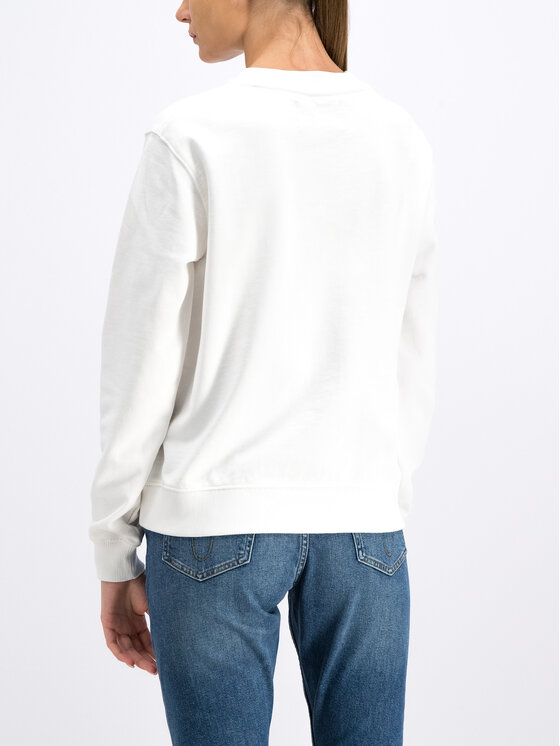 Calvin Klein Jeans Calvin Klein Jeans Sweatshirt Institutional Box Logo J20J211491 Weiß Regular Fit