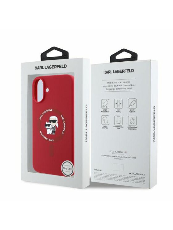 KARL LAGERFELD KARL LAGERFELD Etui na telefon Apple iPhone 16 Czerwony