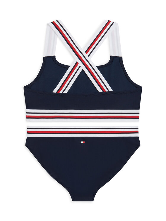 Tommy Hilfiger Tommy Hilfiger Jednodílné plavky UG0UG00823 Tmavomodrá