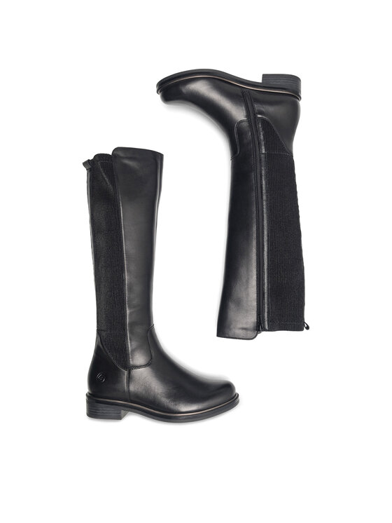 Remonte Remonte Čizme ispod koljena D8371-01 Crna