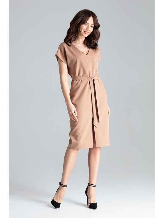 Lenitif Lenitif Vestito L032 Marrone Regular Fit