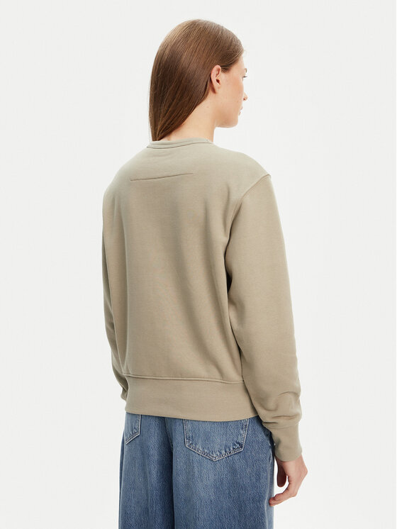 Guess Guess Μπλούζα W2YQ16 KBA11 Χακί Regular Fit