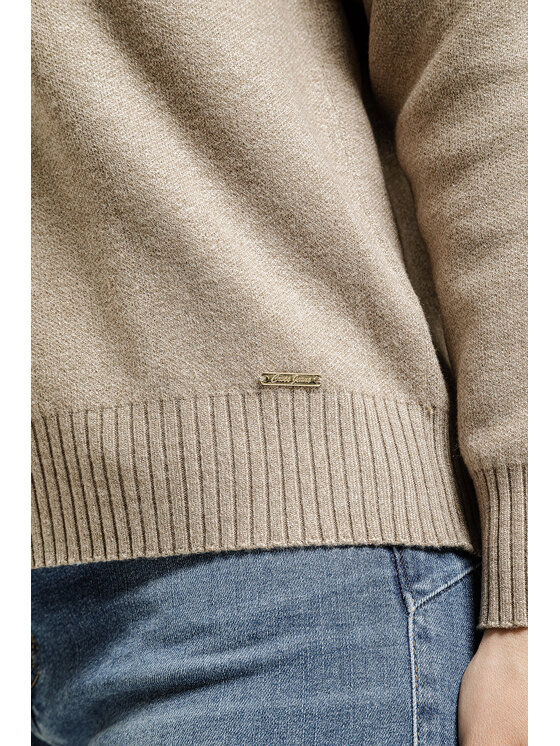 Cross Jeans Cross Jeans Sweter 73344-383 Beżowy