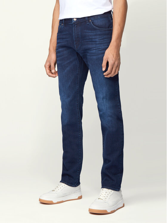 Boss Jeans Hlače Maine3 50432427 Mornarsko Modra Regular Fit