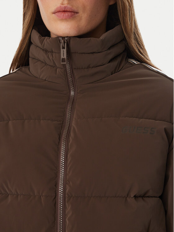 Guess Guess Zimní bunda V5BL11 WGYC2 Tmavě hnědá Regular Fit