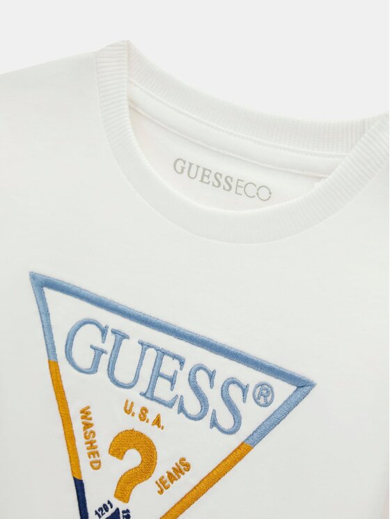 Guess Kids Guess Kids T-Shirt 185389 Bílá Classic Fit
