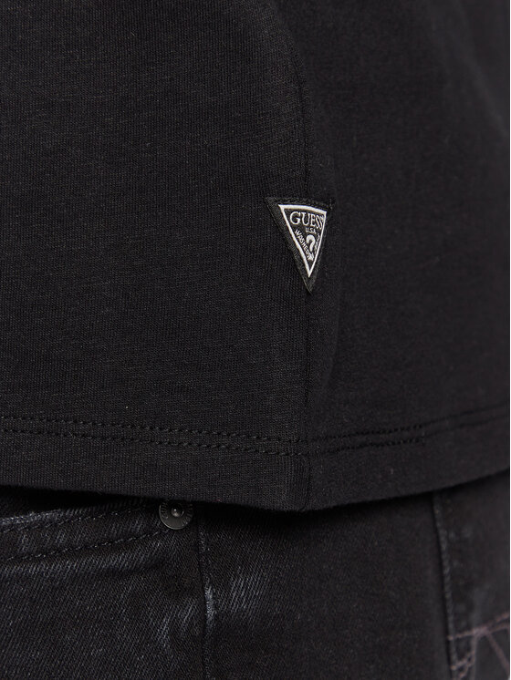 Guess Guess T-Shirt M3RI68 KBDK0 Schwarz Slim Fit