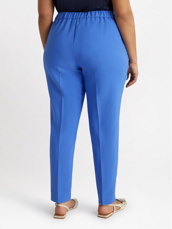 Fiorella Rubino Fiorella Rubino Pantaloni di tessuto P091T004718N009 Turchese Regular Fit