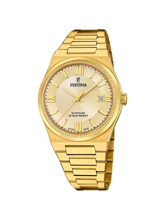 Festina Festina Zegarek F20038-2 Złoty